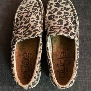Woman’s size 10 Hey Dude leopard print